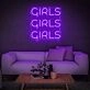 Girls Girls Girls Neon Sign Wall Decor Sign