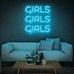 Girls Girls Girls Neon Sign Wall Decor Sign