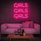 Girls Girls Girls Neon Sign Wall Decor Sign