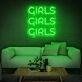 Girls Girls Girls Neon Sign Wall Decor Sign