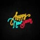 Happy New Year Led Wall Room Neon Sign