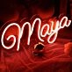 Maya Neon Sign