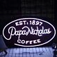 Papa Nicholas Coffee Neon Sign