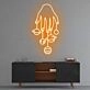 Cosmic Hand' neon sign