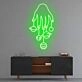 Cosmic Hand' neon sign