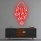 Cosmic Hand' neon sign