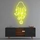 Cosmic Hand' neon sign