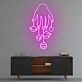 Cosmic Hand' neon sign