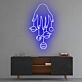 Cosmic Hand' neon sign