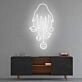 Cosmic Hand' neon sign