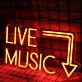Music Live Neon Sign