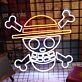 One Piece Skull Neon Sign