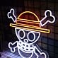 One Piece Skull Neon Sign