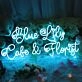 Blue Lily Cake And Florist Neon Sign