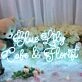 Blue Lily Cake And Florist Neon Sign