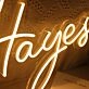 The Hayes Neon Sign