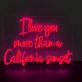 "California Sunset Love: I Love You More Neon Sign"