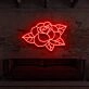 Old School Rose Neon Sign