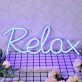 Relax Blue Neon Sign