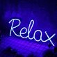 Relax Blue Neon Sign