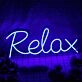 Relax Blue Neon Sign
