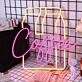 Coffee Milk Carton Neon Sign