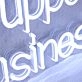 Lets Support Small Businesses Neon Sign