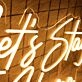 Lets Stay Home Neon Sign