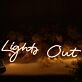 Light Out Neon Sign