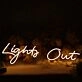 Light Out Neon Sign