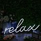 Relax LED Neon Sign