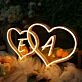 E And A Neon Sign