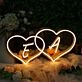E And A Neon Sign