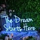 The Dream Starts Here Neon Sign