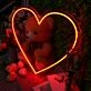 Red Love heart Neon Sign