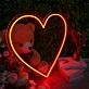 Red Love heart Neon Sign