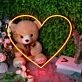 Red Love heart Neon Sign