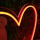 Red Love heart Neon Sign