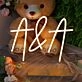 A And A Neon Sign