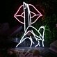 Please Quiet Gesture Neon Sign