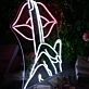 Please Quiet Gesture Neon Sign