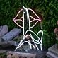 Please Quiet Gesture Neon Sign