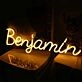 Benjamin Neon Sign
