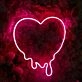 Melting Heart Neon Sign