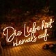 Die Liebe Hort Niemals Auf Neon Sign