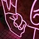 Better Together With Victory Gesture Neon Sign