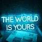The World Is Yours Neon Sign