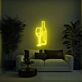 Wine Glass and Bottle Aesthetic LED Neon Sign