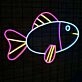Colorful Fish Neon Sign