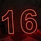 NO 16 Neon Sign